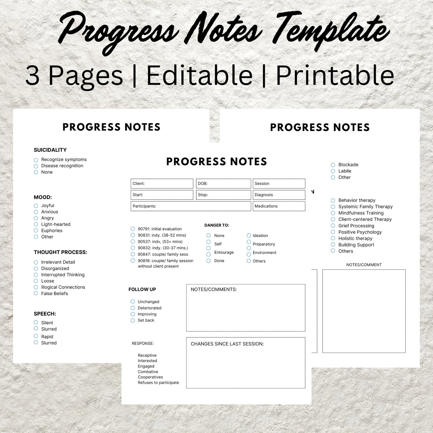 Therapy Progress Notes Template Psychotherapy Notes Progress Notes Template Therapy Intervention Cheat Sheet Therapy Counselor Counseling