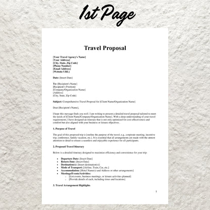 Travel Agent Proposal Template Editable Travel Advisor Marketing Form Printable New Client Form Travel Agent Business Marketing Kit Template