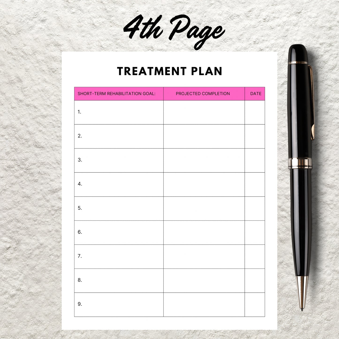 Treatment Plan Template Printable Therapy Treatment Plan Goals and Objectives Form Counseling Therapist Template Therapy Notes Therapy Tools