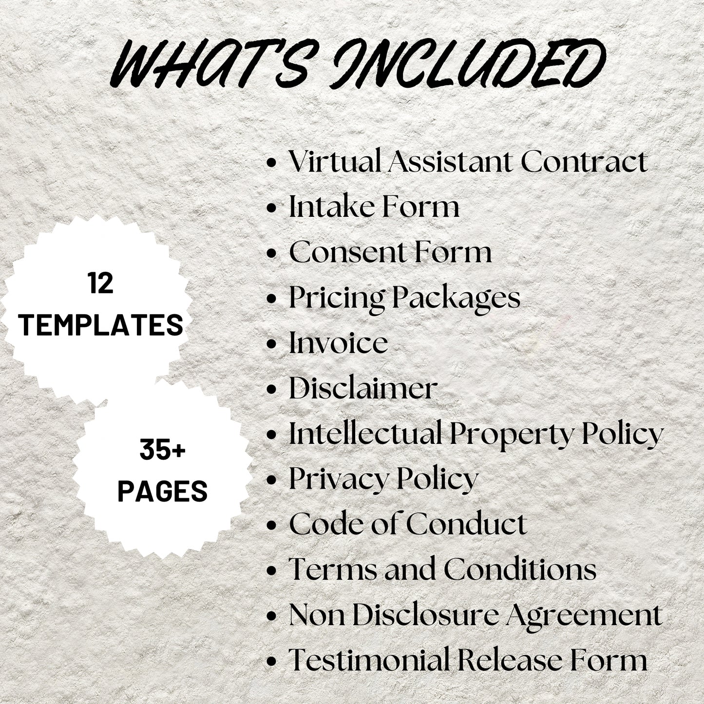 Virtual Assistant Client Onboarding Template Bundle Editable Virtual Assistant Contract Printable Intake Form Virtual Assistant Service Form