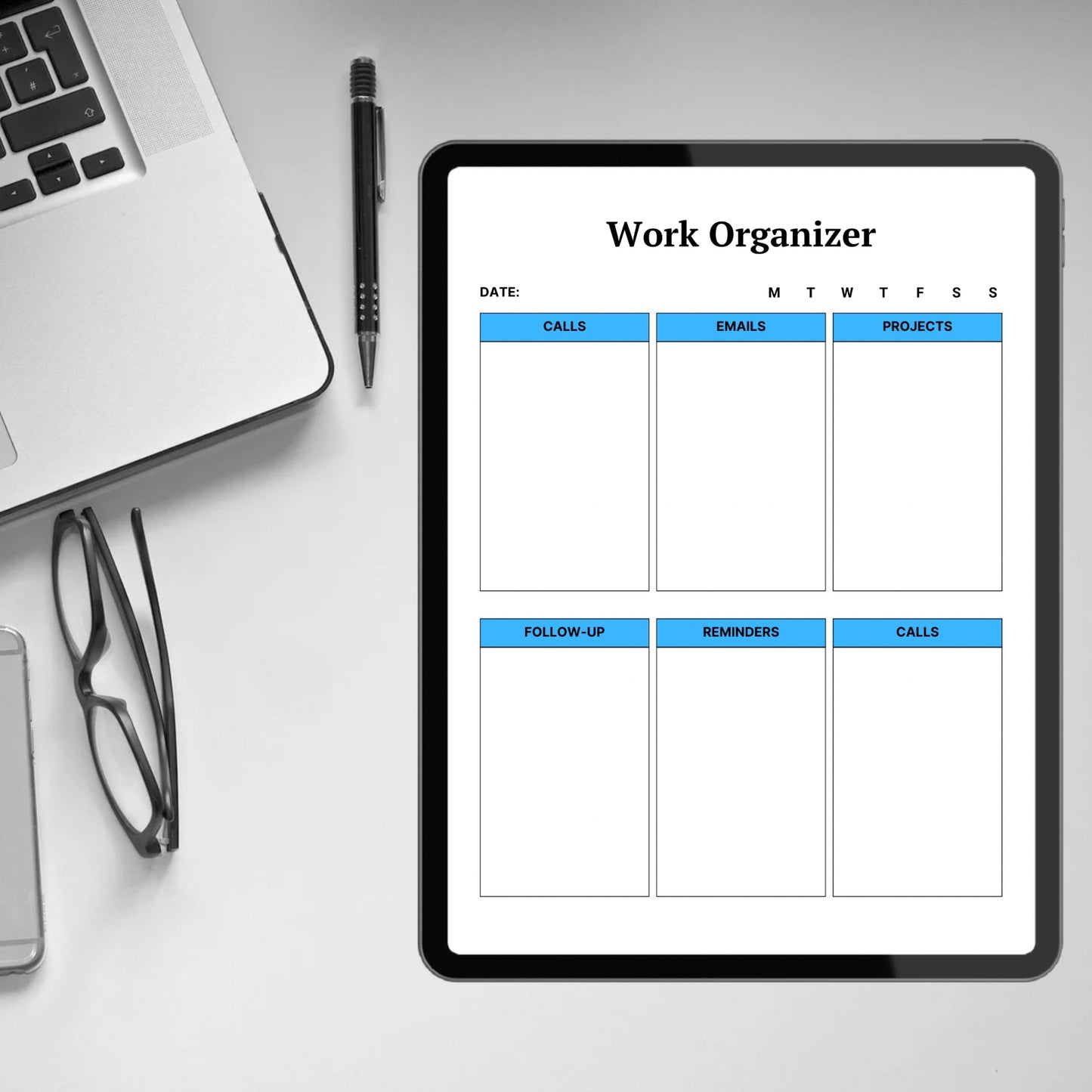 Work Day Organizer Template Printable Work Day Planner Work From Home To Do List Office Organizer Work Schedule Log Daily Business Planner