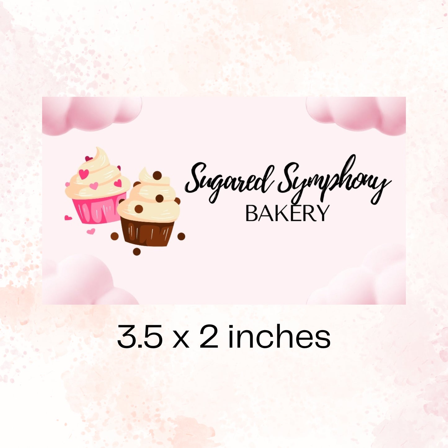 Bakery Business Card Canva Template DIY Custom Cake Printable Business Card Design Bakery Business Branding Double Sided Card Instant