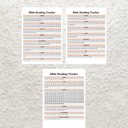 Bible Reading Tracker Printable Bible Reading Plan Checklist Daily Bible Reading Log Bible Study Christian Faith Planner Scripture Reading