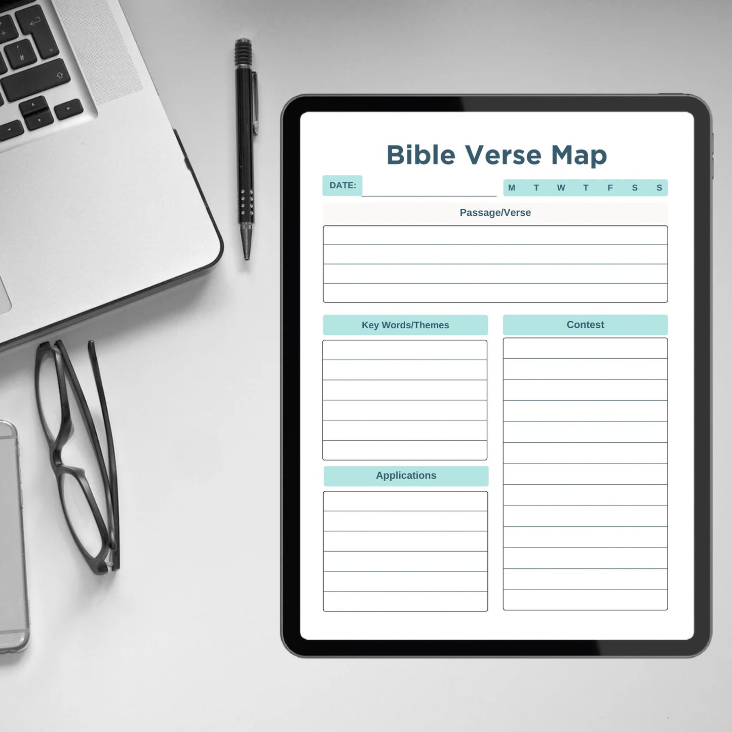 Bible Verse Mapping Template Printable Bible Study Scripture Journal Editable Bible Journaling Study Verse Mapping Scripture Prayer Journal