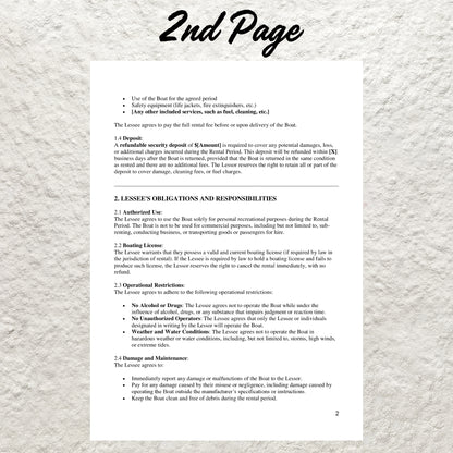 Boat Rental Agreement Template Editable Boat Rental Contract Printable Boat Lease Agreement Yacht Rental Agreement Boat Nautical Contract