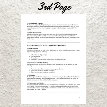 Boat Rental Agreement Template Editable Boat Rental Contract Printable Boat Lease Agreement Yacht Rental Agreement Boat Nautical Contract