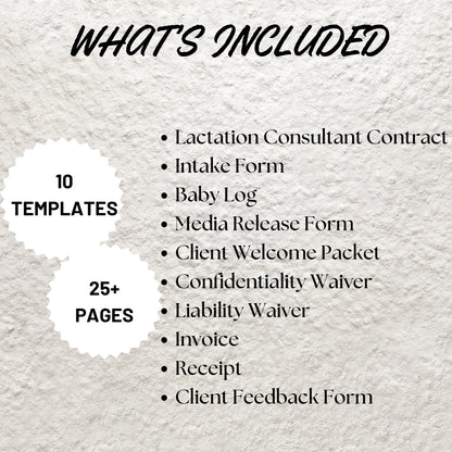 Breastfeeding Support Bundle Editable Lactation Consultant Forms Template Printable Lactation Consultation Contract Intake Form Welcome Form