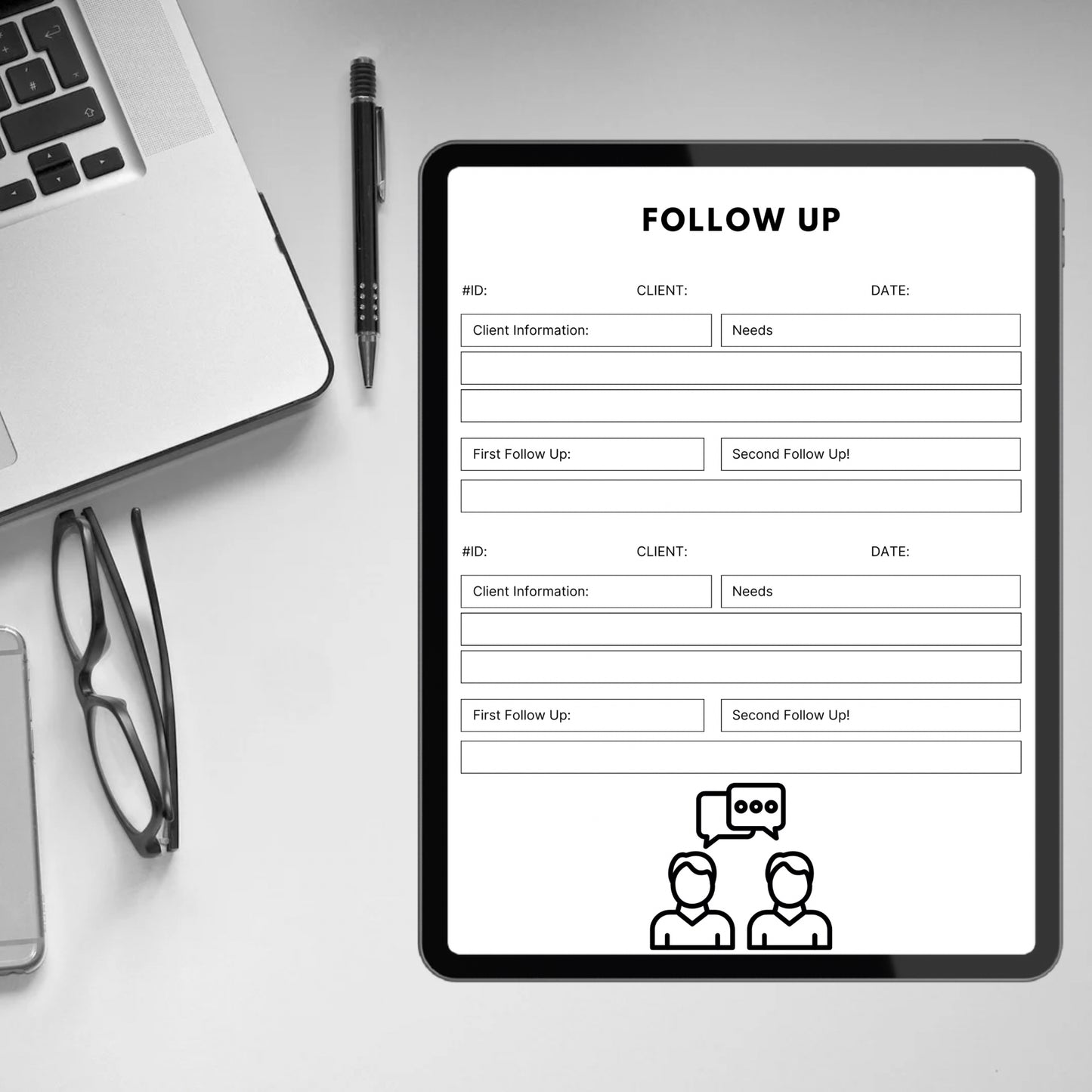 Client Follow Up Sheet Tracker Form Template Business Client Log Follow Ups Small Business Customer Follow Up Forms Customer Tracker