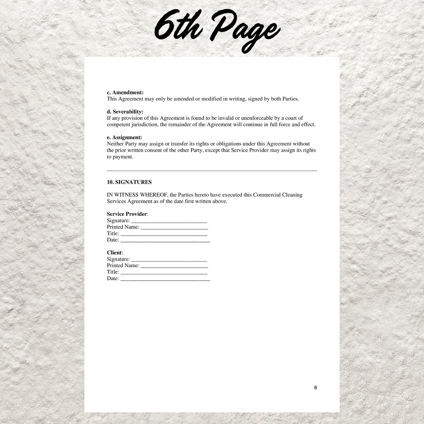 Commercial Cleaning Services Contract Template Editable Commercial Cleaning Agreement Printable Cleaning Business Proposal Office Cleaning