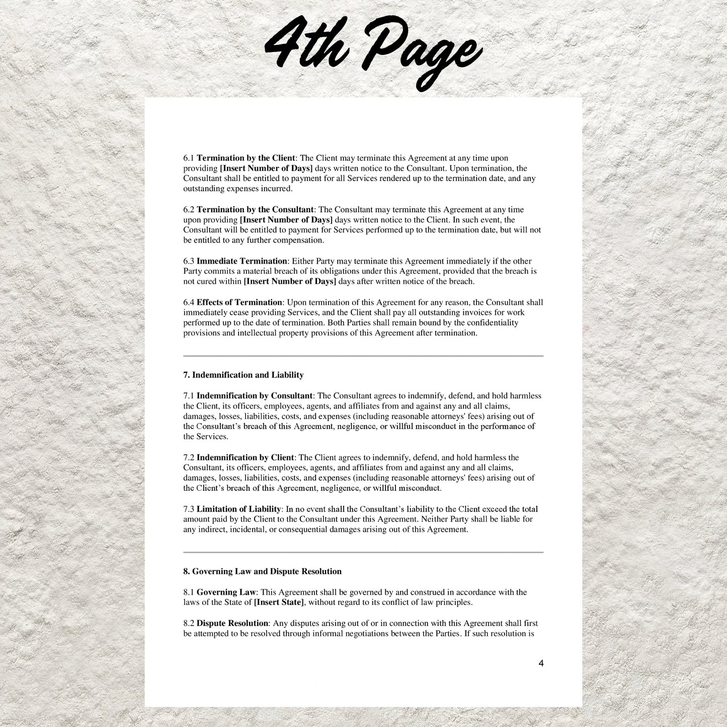 Consulting Contract Agreement Template Editable Consultant Service Contract Agreement Printable Consulting Proposal Template Consulting Form