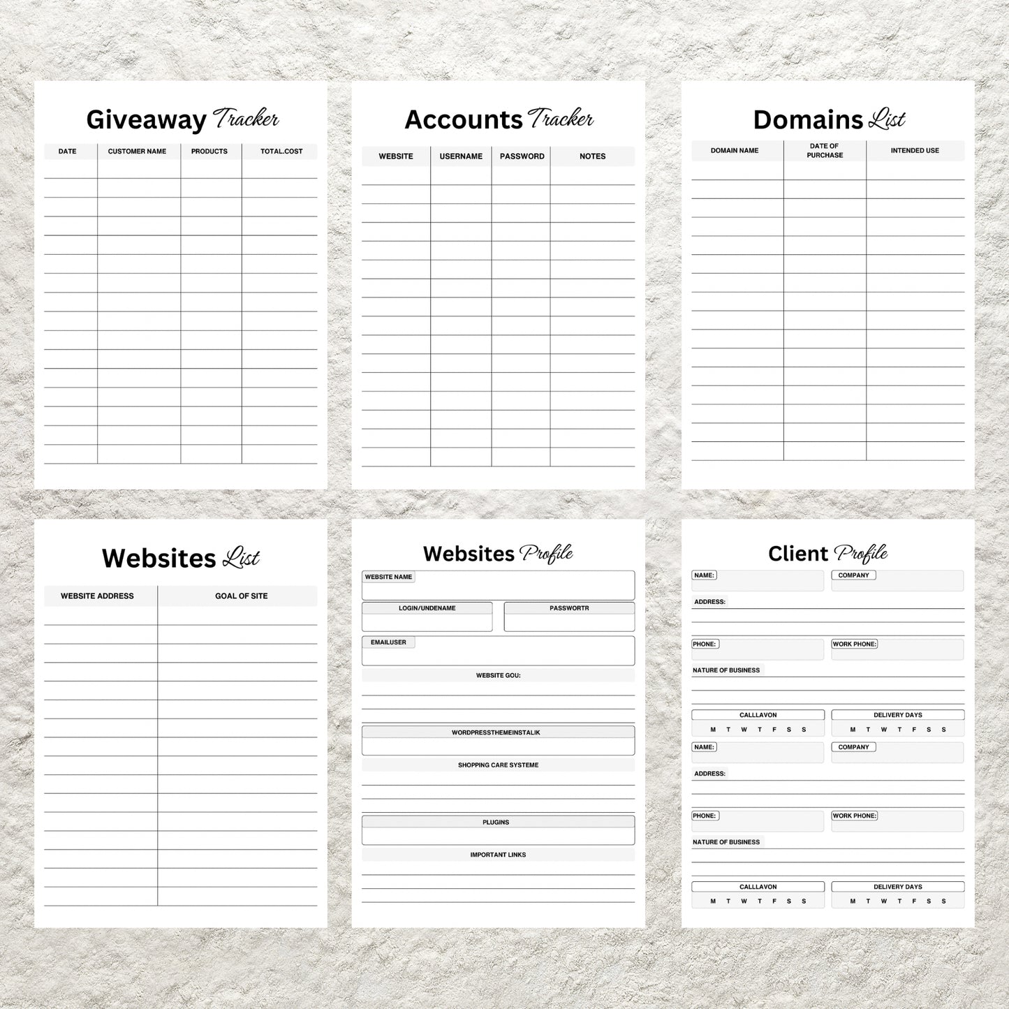 Direct Sales Planner Template Printable MLM Planner Network Marketing Planner Power Hour Tracker Small Business Sales Marketing Planner