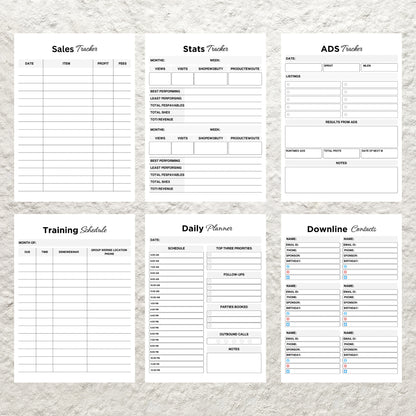 Direct Sales Planner Template Printable MLM Planner Network Marketing Planner Power Hour Tracker Small Business Sales Marketing Planner