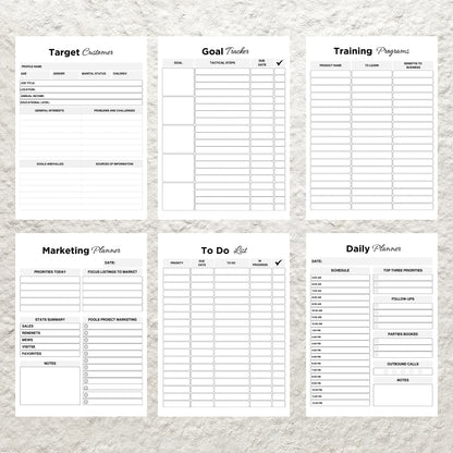 Direct Sales Planner Template Printable MLM Planner Network Marketing Planner Power Hour Tracker Small Business Sales Marketing Planner