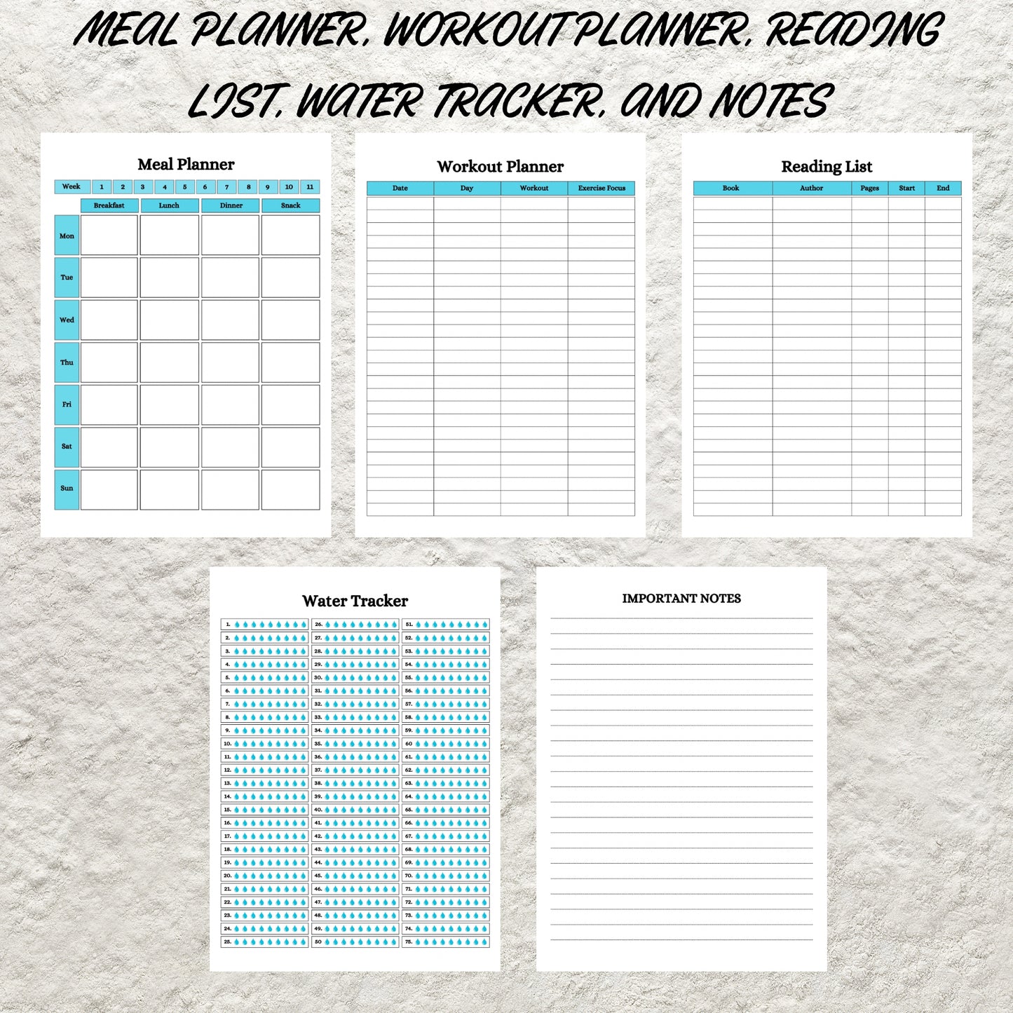 Editable 75 Soft Challenge Tracker Bundle Template Printable 75 Soft Tracker Daily 75 Soft Challenge Journal Habit Tracker Fitness&Health