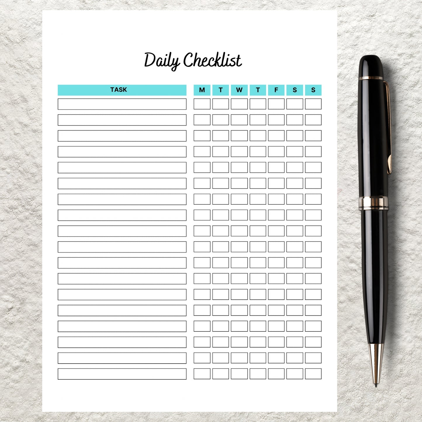 Editable Daily Checklist Template Printable Weekly To Do List Daily Tasks Checklist Daily Routine Task Planner Weekly Habits Checklist