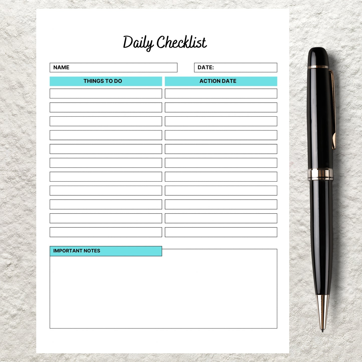 Editable Daily Checklist Template Printable Weekly To Do List Daily Tasks Checklist Daily Routine Task Planner Weekly Habits Checklist