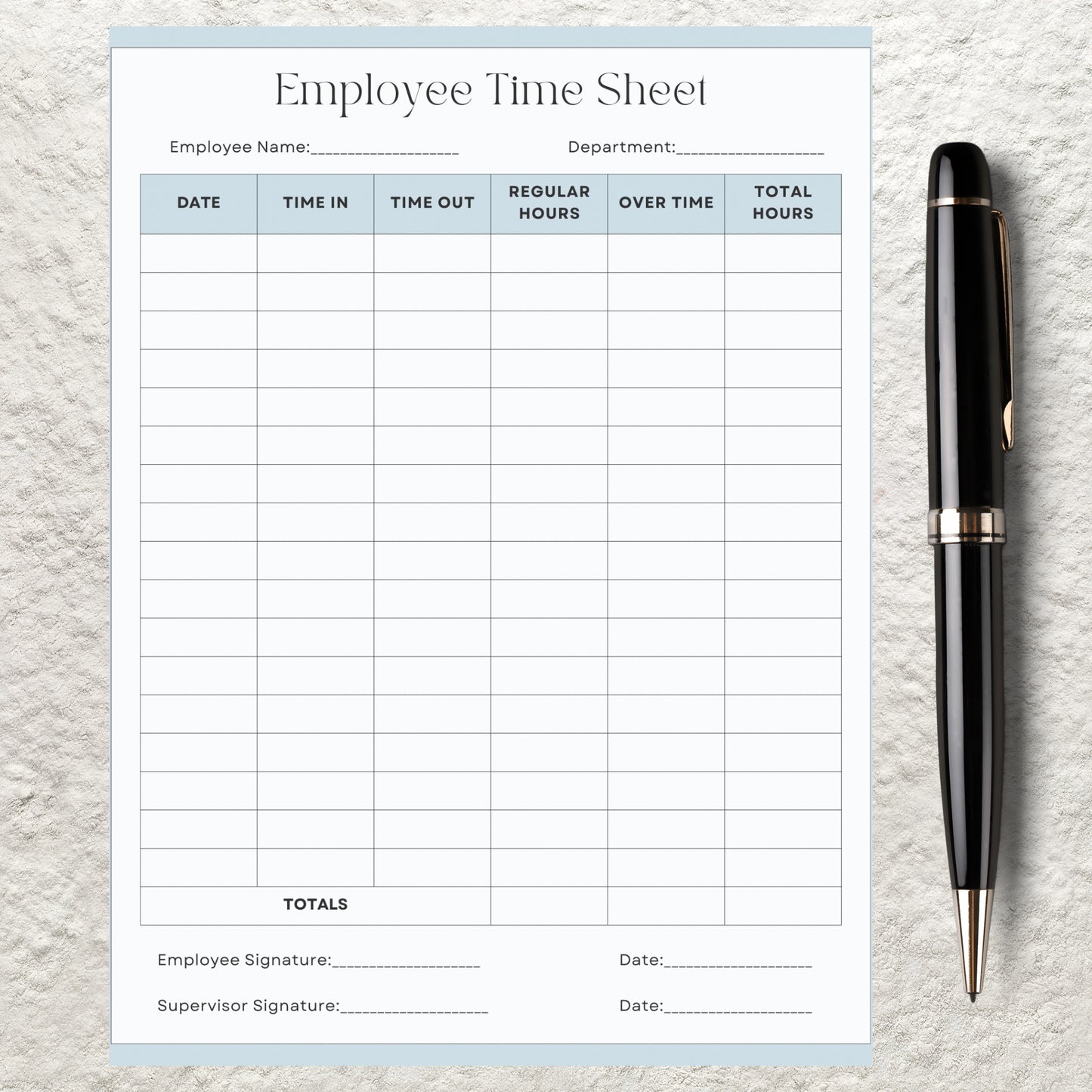 Editable Employee Time Sheet Tracker Template Printable Timekeeping Log Sheet Working Hours Schedule Tracker Weekly Time Tracker Work Log