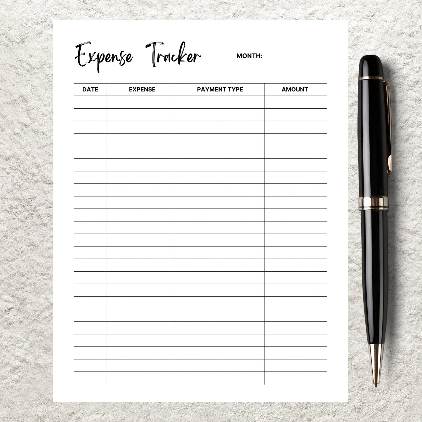 Editable Expense Tracker Template Printable Spending Tracker Template Expense Purchase Log Money Tracker Budget Template Sheet Fillable