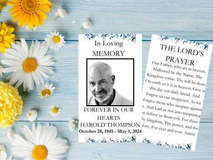 Editable Funeral Prayer Memorial Card Template Printable Obituary Card Funeral Memorial Remembrance Prayer Card Catholic Mass Prayer Poem