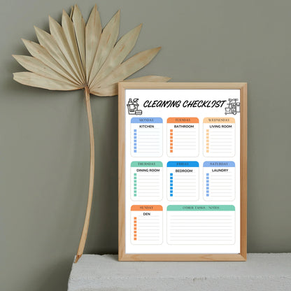 Editable Weekly Deep Cleaning Checklist Template Printable Cleaning Planner Airbnb Vacation Rental Cleaning List Plan Household Chore List