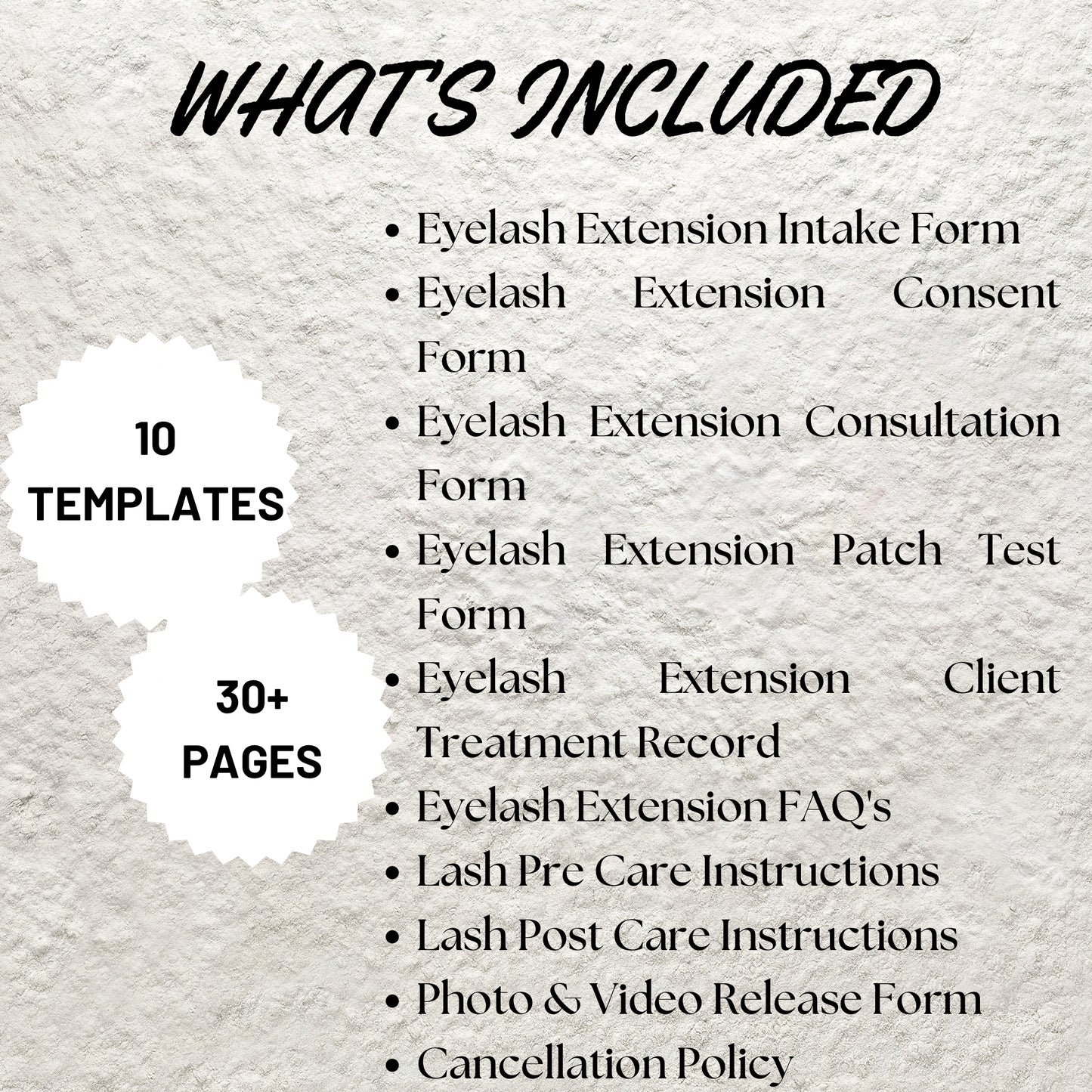 Eyelash Extension Forms Bundle Editable Lash Consent Template Printable Lash Tech Consultation Form Lash Tech Business Esthetician Forms