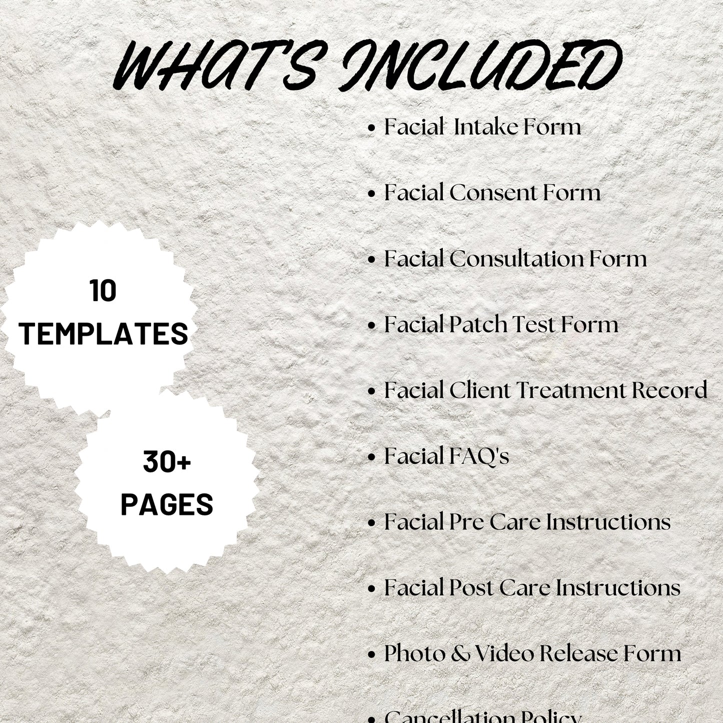 Facial Treatment Forms Bundle Editable Facial Consultation Form Printable Facial Consent Form Facial Intake Form Esthetician Skin Care Forms