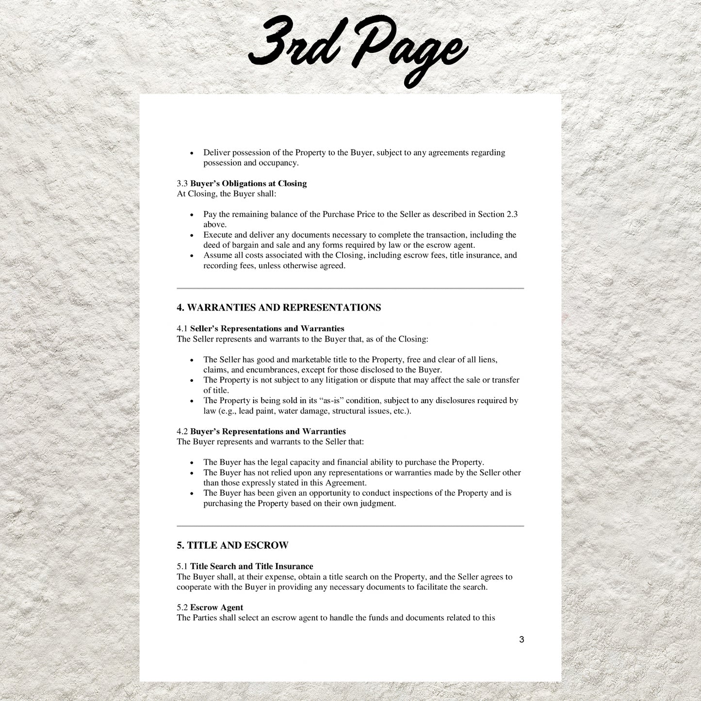 For Sale By Owner Contract Template Editable Real Estate For Sale By Owner Agreement Printable Real Estate Service Contract Property Sale