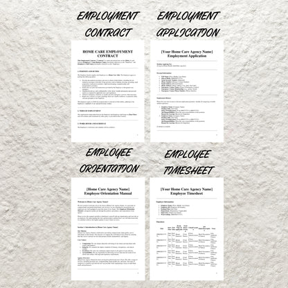 Home Care Business Templates Bundle Editable Professional Home Care Agency Forms Printable Home Care Intake Form Caregiving Business Forms