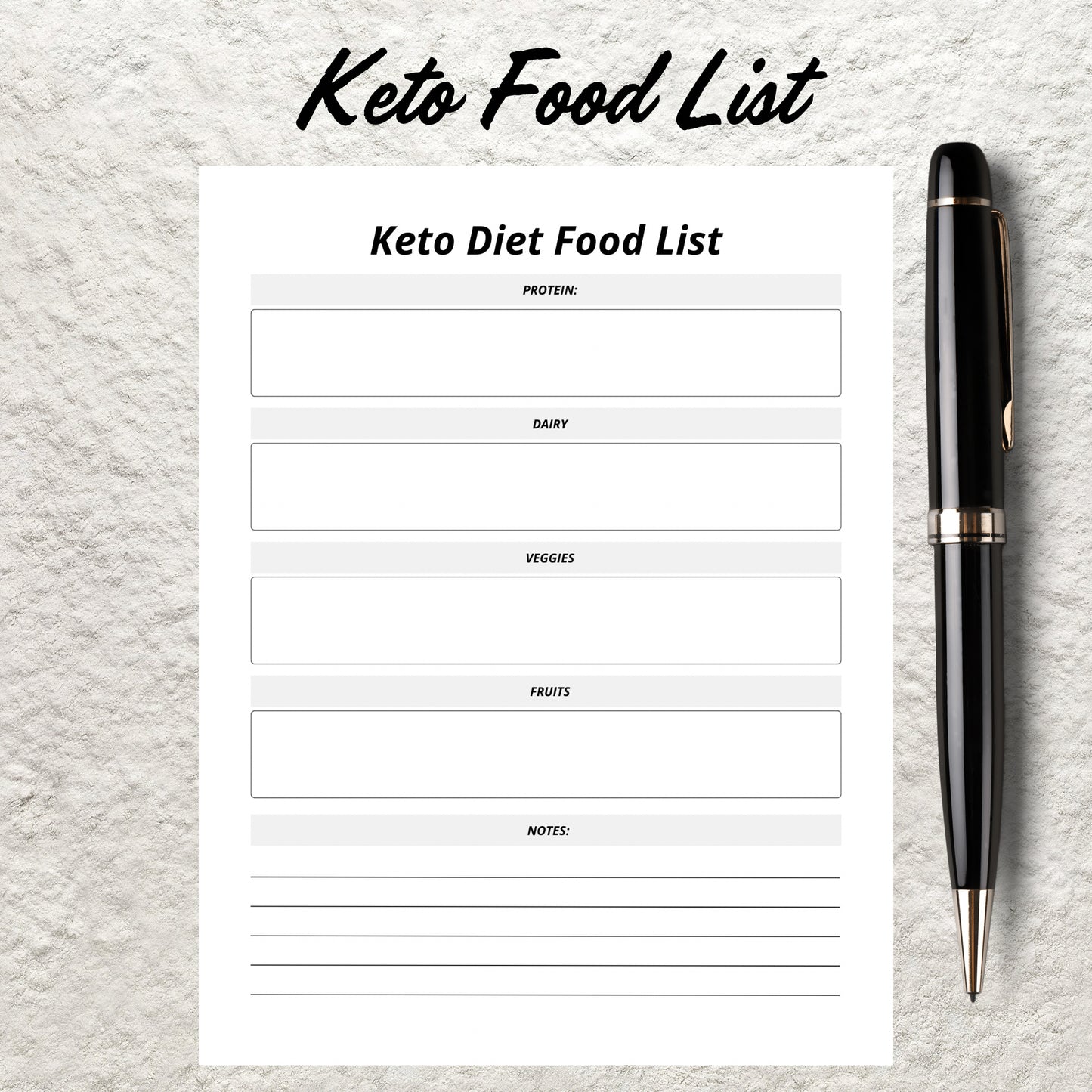 Keto Food List Printable Keto Grocery Shopping List Low Carb Food List Keto Tracker Meal Planner Keto Snack List Meal Plan Food Guide