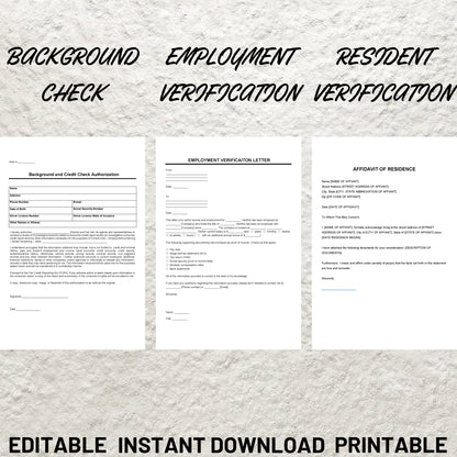 Landlord Property Management Rental Templates Bundle Lease Agreement Residential Landlord Forms Eviction Notice Moving Checklists