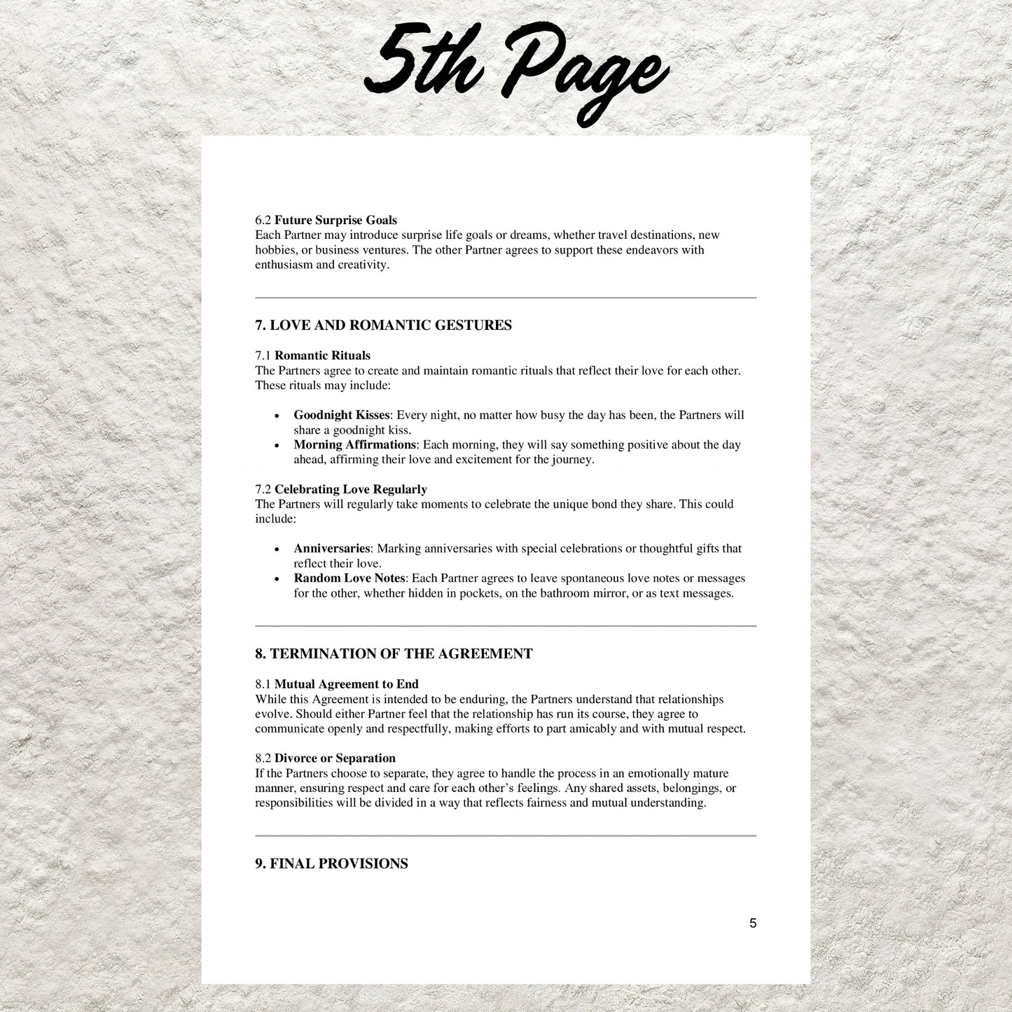 Love Agreement Template Editable Couples Commitment Plan Contract Printable Relationship Contract Relationship Blueprint Harmony and Growth