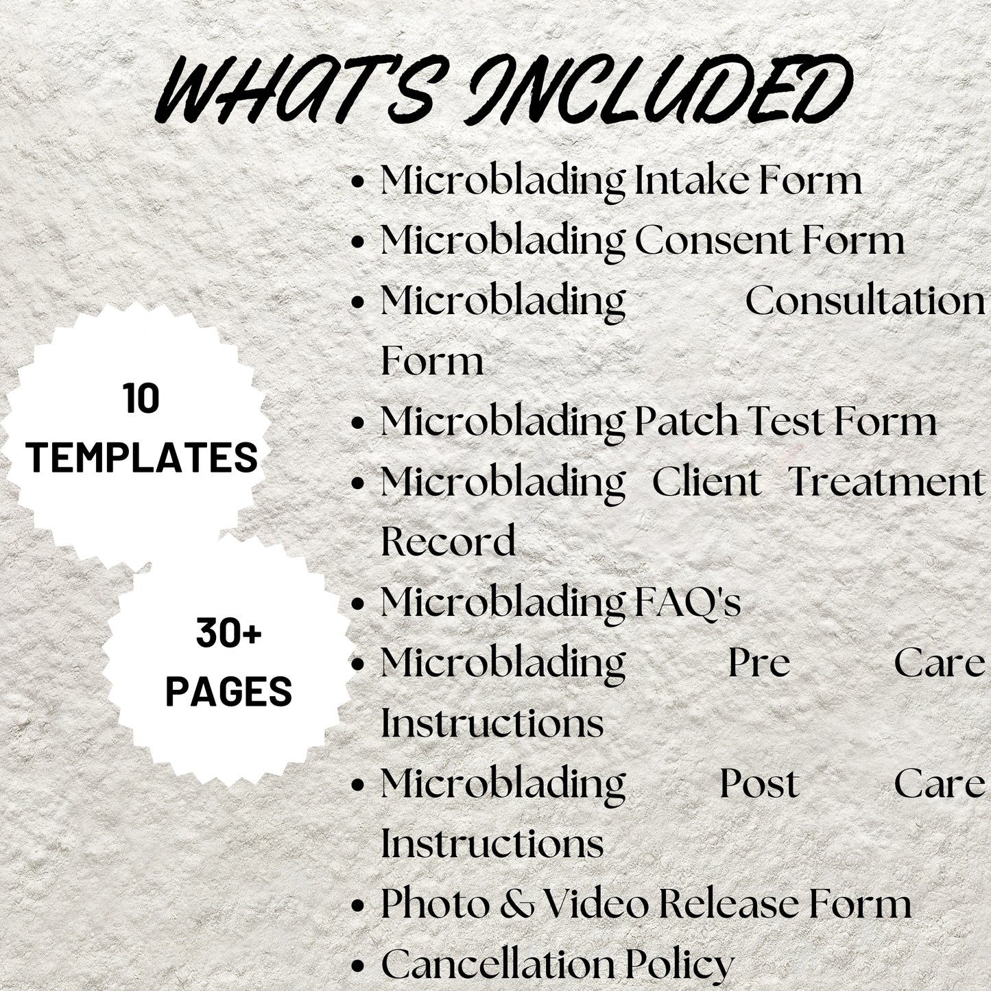 Microblading Forms Bundle Editable Microblading Consent Form Printable Microblading Consultation Form Esthetician Beauty Salon Forms