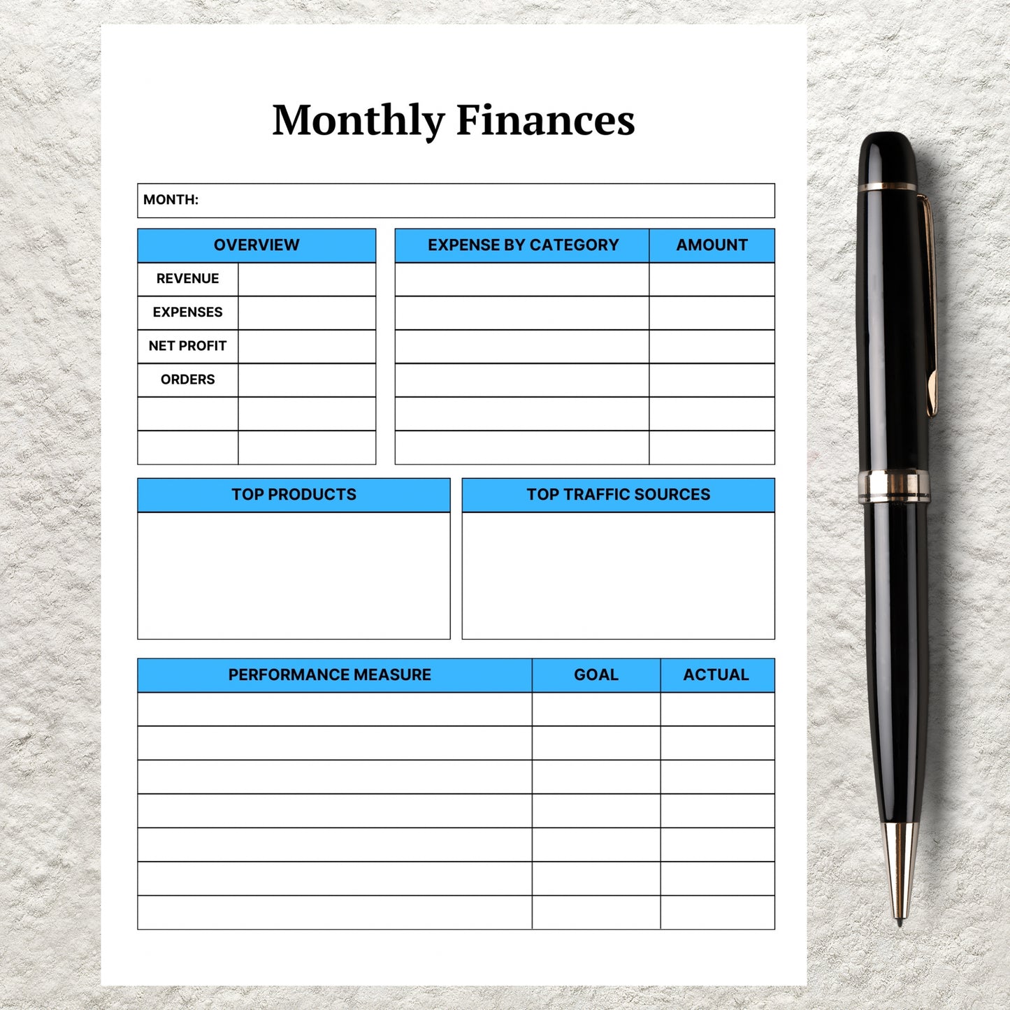 Monthly Budget Planner Template Printable Budget Tracker Finance Overview Financial Journal Editable Monthly Budget Sheet Expense Income