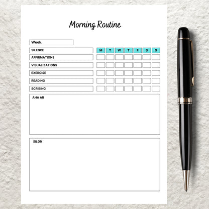 Morning and Evening Routine Checklist Printable Morning and Night Daily Routine Template Planner Daily Routine Tracker Bedtime Routine Chart