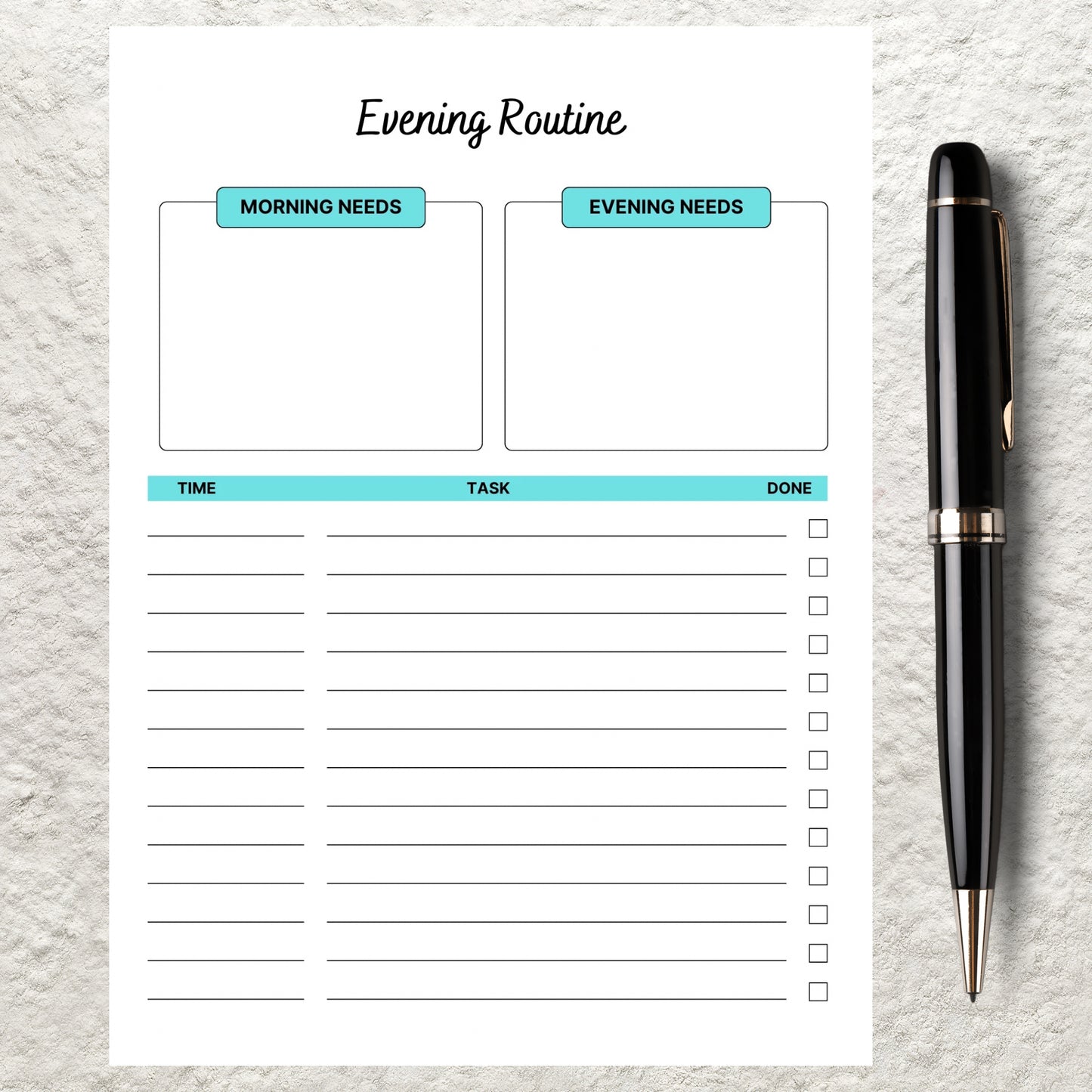 Morning and Evening Routine Checklist Printable Morning and Night Daily Routine Template Planner Daily Routine Tracker Bedtime Routine Chart