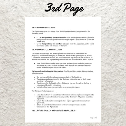 Non Compete Agreement Template Editable Non Solicit Agreement Form Simple Standard Employee Non Compete Contract Template Business Form