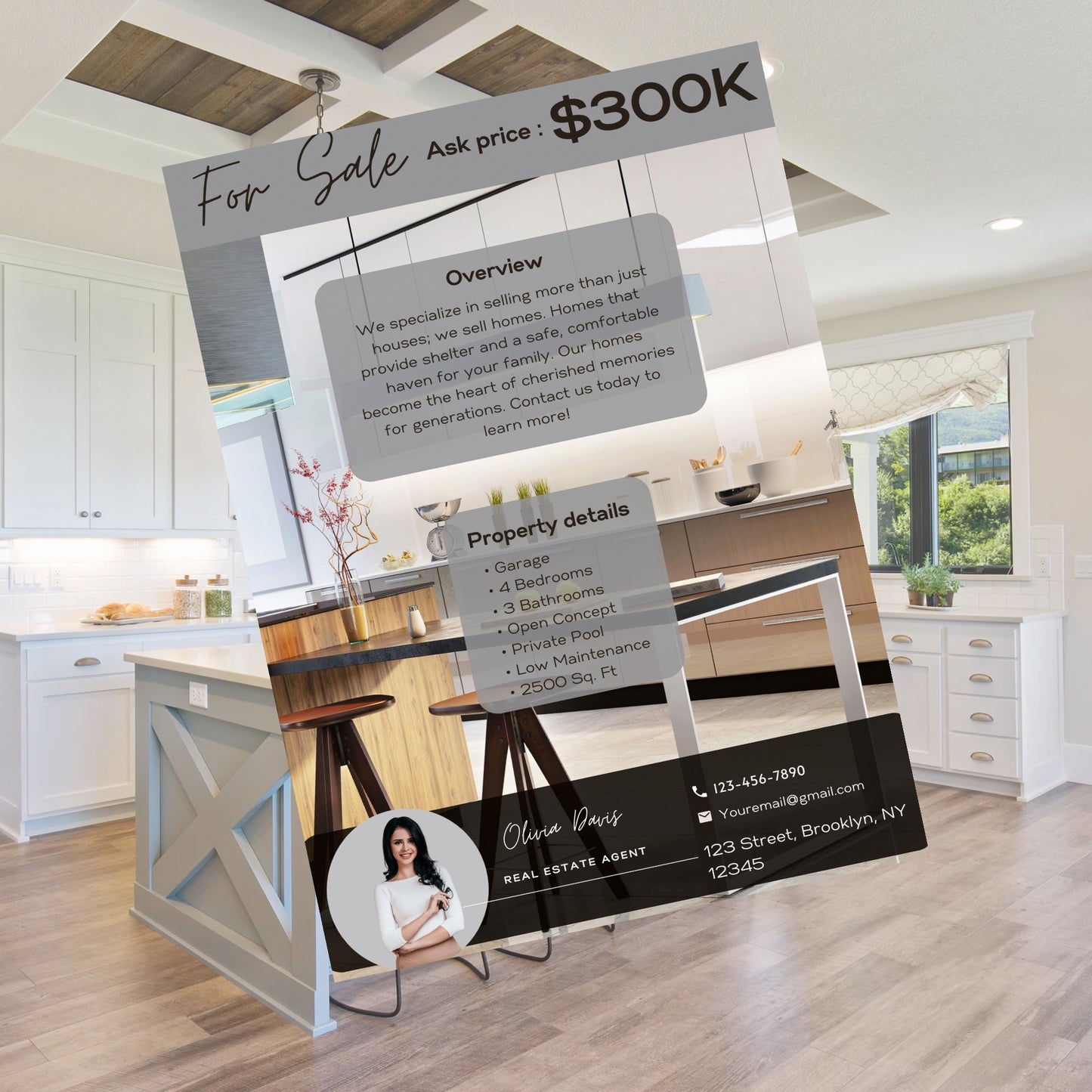 Open House Flyer Template Real Open House Flyer Real Estate Marketing Real Estate Flyer Canva Template Editable  Printable Realtor Flyer