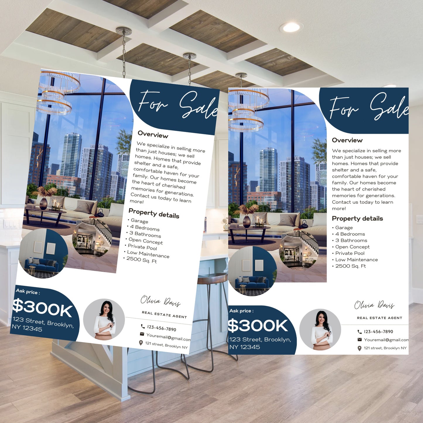 Open House Flyer Template Real Open House Flyer Real Estate Marketing Real Estate Flyer Canva Template Editable  Printable Realtor Flyer