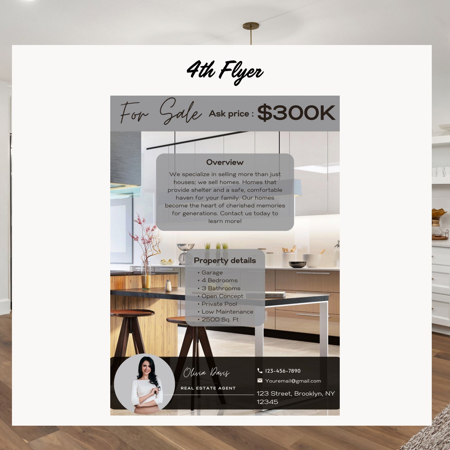 Open House Real Estate Flyer Bundle Canva Template Real Estate Marketing Real Estate Open House Flyer Template Real Estate Flyer Printable