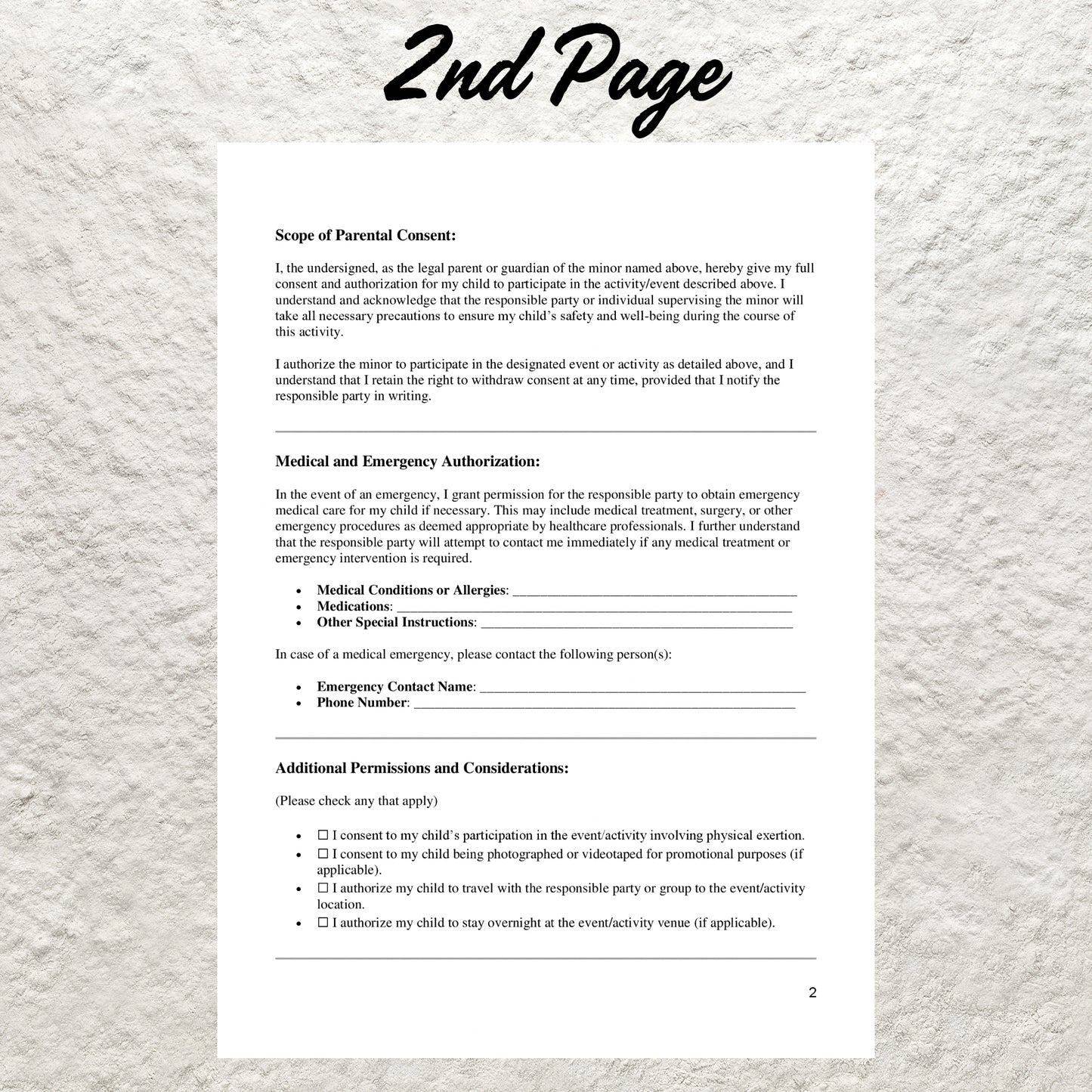 Parental Consent Form Template Editable Parental Liability Release Waiver Form Printable Parent Release Form Minor Consent Form Template