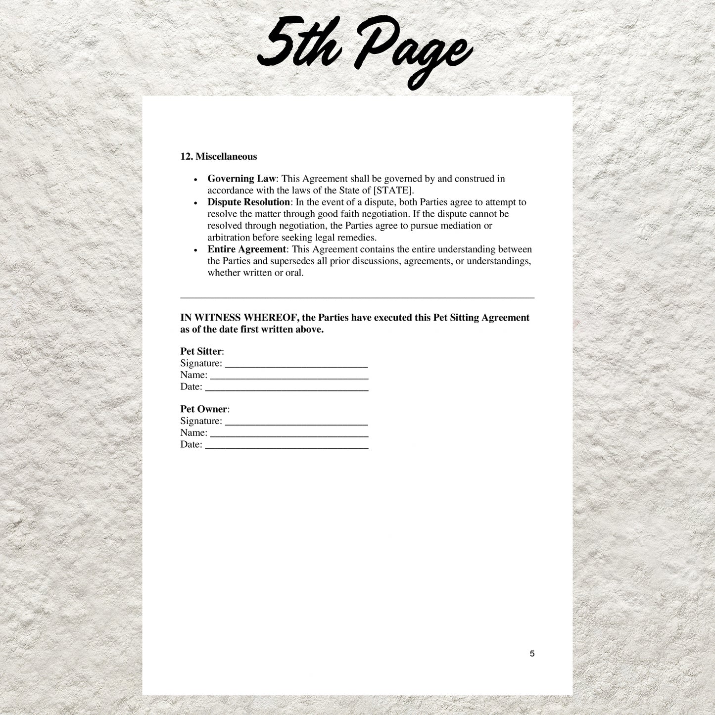 Pet Sitting Contract Template Editable Pet Sitter Service Agreement Form Printable Pet Sitting Business Client Forms Dog Sitting Contract