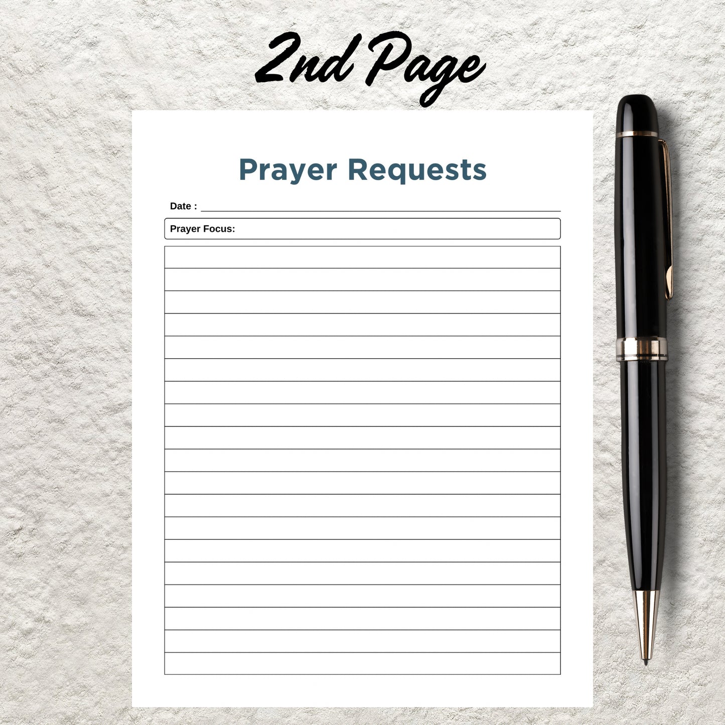 Prayer Request Journal Template Printable Prayer Tracker Prayer List Digital Planner Insert Editable Prayer Request Journal Faith Planner