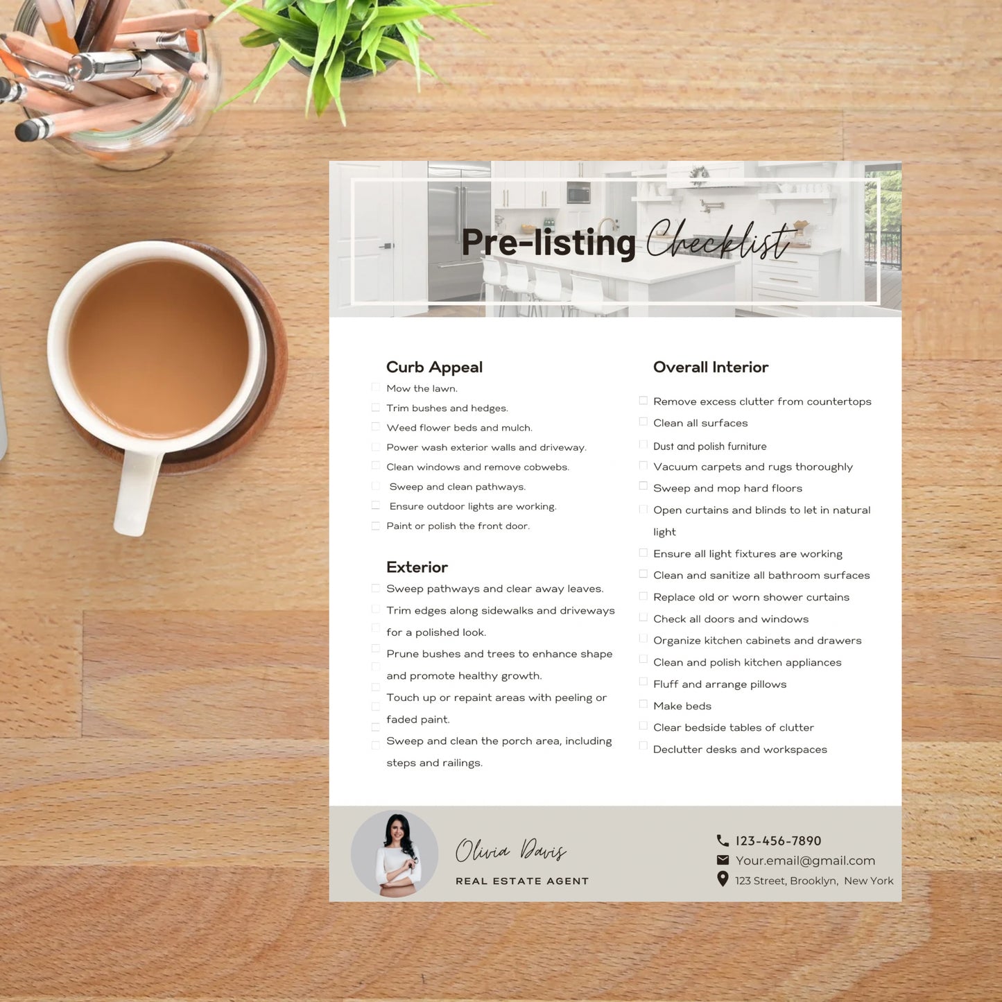 Pre-Listing Checklist Real Estate Pre Listing Canva Template Home Selling Seller Listing Checklist Printable Real Estate Realtor Templates