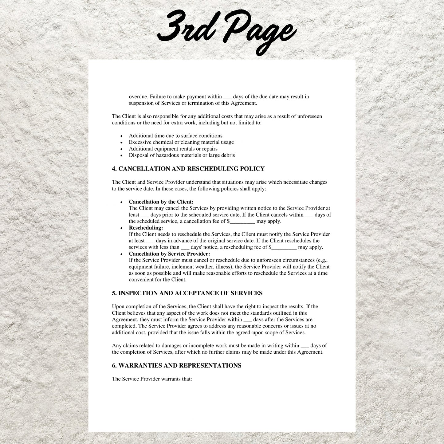 Pressure Washing Contract Template Editable Pressure Cleaning Agreement Printable Pressure Washing Business Forms Pressure Washing Agreement