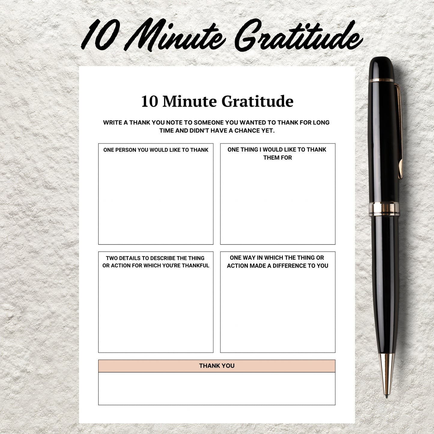 Printable Gratitude Journal Template Daily Weekly Monthly Gratitude Journal Mindfulness Log Self Care Wellness Tracker Digital Journal