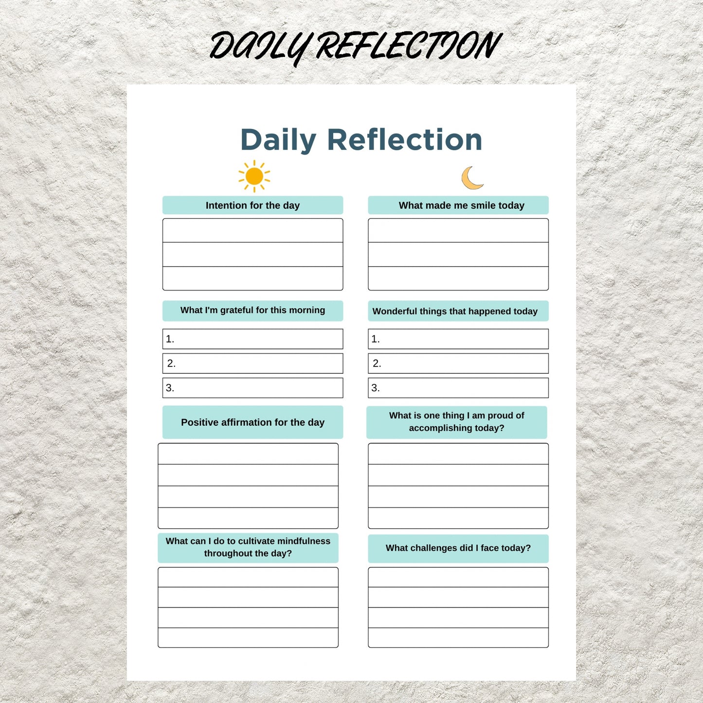 Printable Monthly Review Editable Monthly Reflection Monthly Evaluation Monthly Summary Gratitude Journal Daily Weekly Reflection Insert