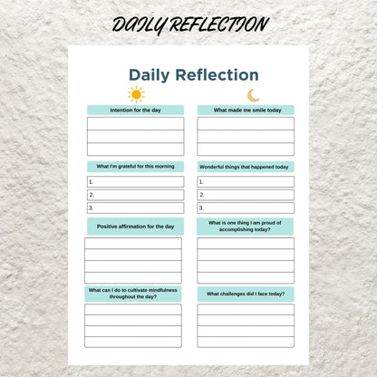 Printable Monthly Review Editable Monthly Reflection Monthly Evaluation Monthly Summary Gratitude Journal Daily Weekly Reflection Insert