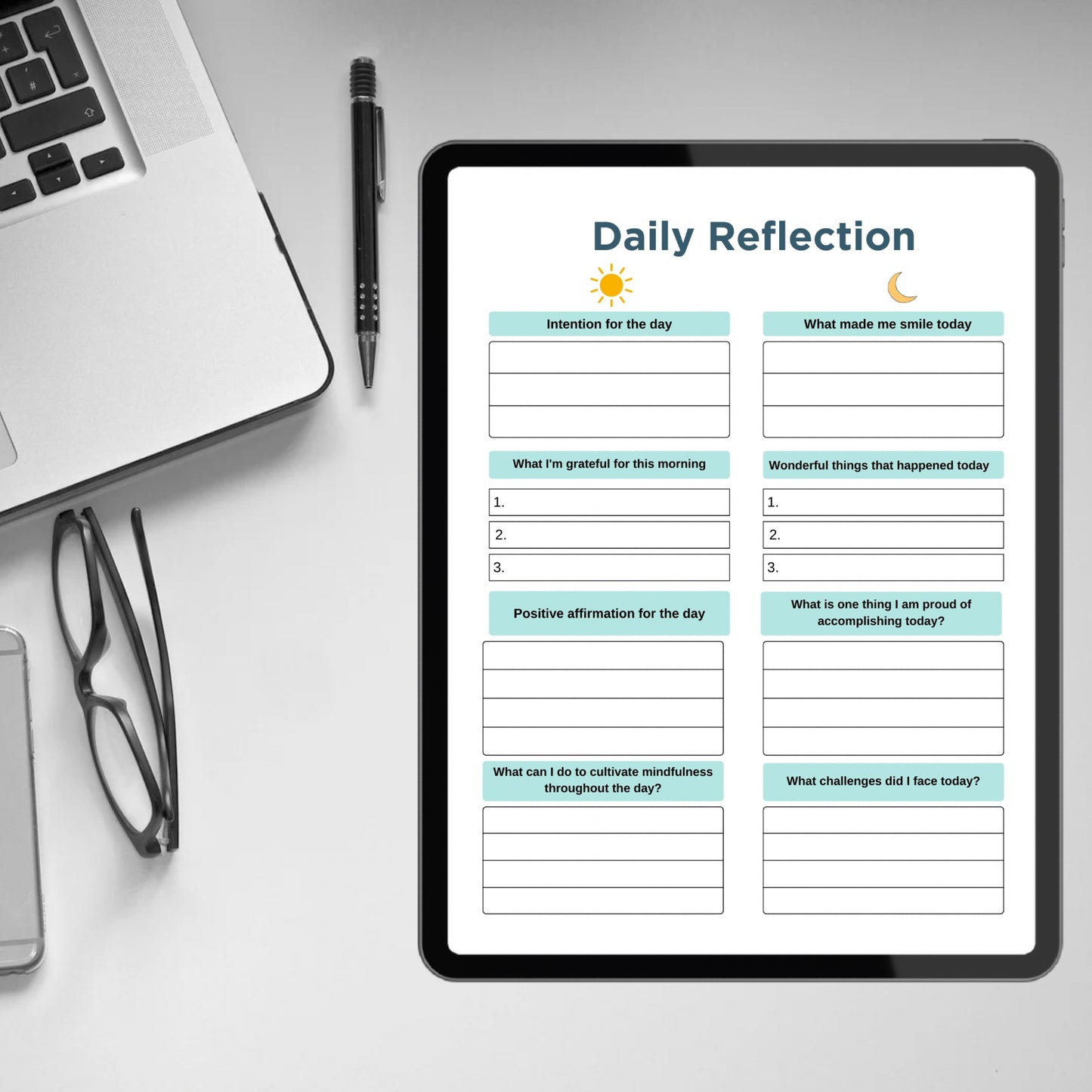 Printable Monthly Review Editable Monthly Reflection Monthly Evaluation Monthly Summary Gratitude Journal Daily Weekly Reflection Insert