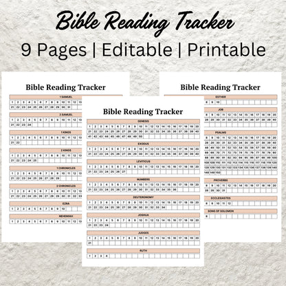 Printable Reading Tracker Template Editable Reading Log Book Reading List Books To Read Book Log TBR Book Reading Checklist Planner PDF