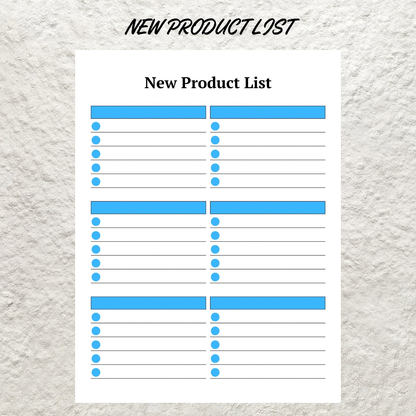 Product Planner Template Printable New Product Planner Product Launch Product Pricing Worksheet Digital Small Business Plan Planner